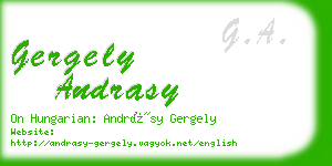 gergely andrasy business card